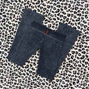 T-Party Mineral Wash Flare Leggings Y2K Foldover Waist Yoga Pants Medium
